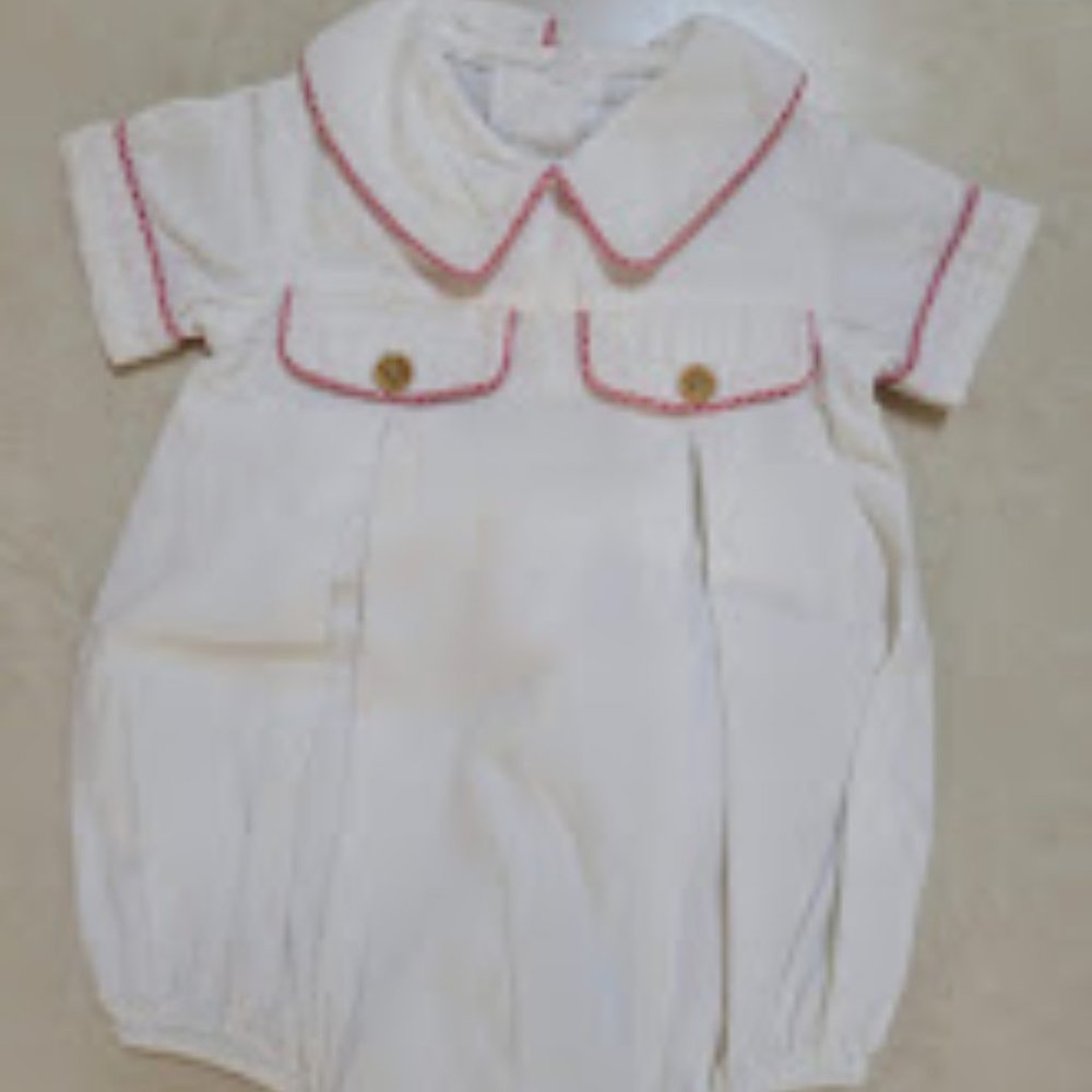 Boys Winter White Romper, Size 3 mo